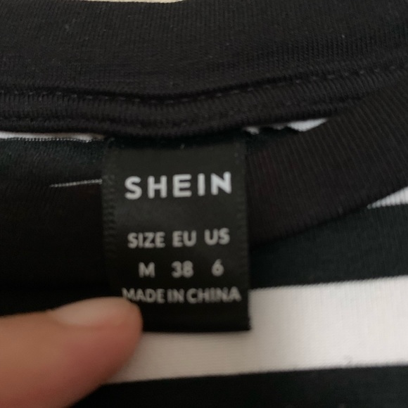SHEIN Striped print slimTee - Picture 2 of 2